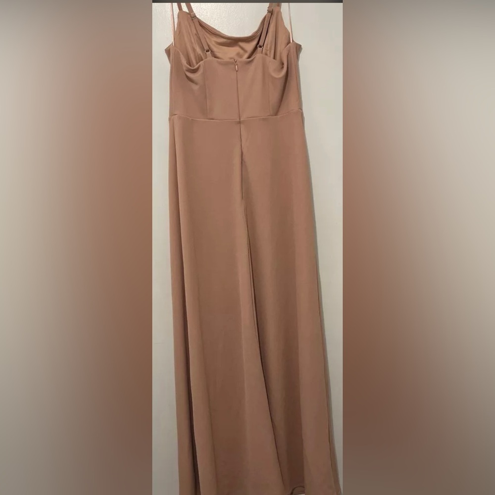 Birdy Grey Blush Pink Cowl Neck Bridesmaid Dress - Picture 2 of 10